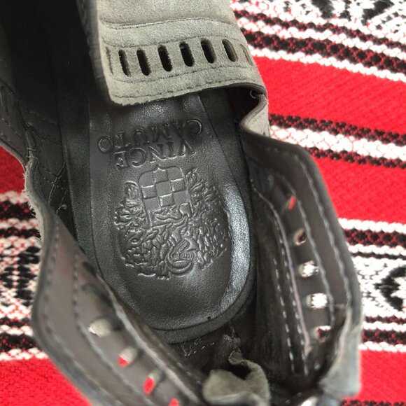 Vince Camuto Leather Suede Persiella Booties 8.5 - Picture 12 of 13